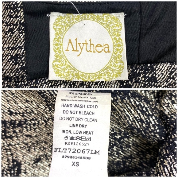 ALYTHEA Corset top In Metallic Gold Black New with Tag - Picture 5 of 8